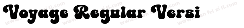 Voyage Regular Versi字体转换